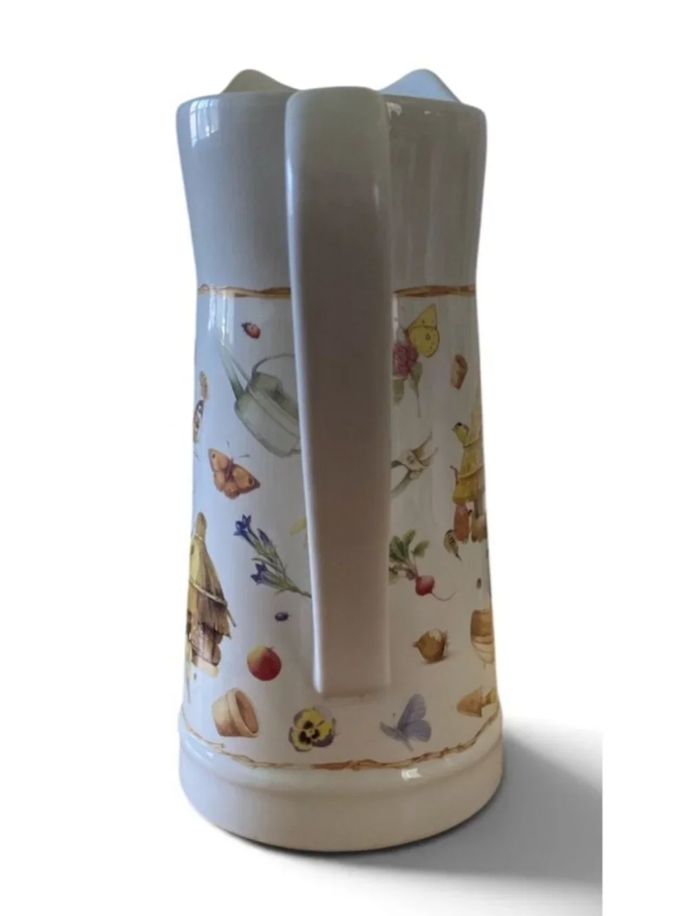 Vtg Marjolein Bastin “Nature’s Sketchbook’” For Hallmark Pitcher 10”